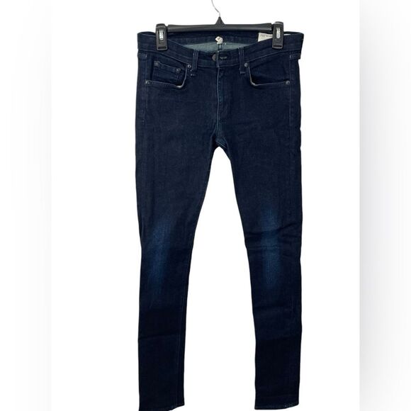 Rag & Bone Ankle‎ Skinny Jeans Size 28 Dark Blue Wash - Olive Harrow W1502K520 - Picture 2 of 8